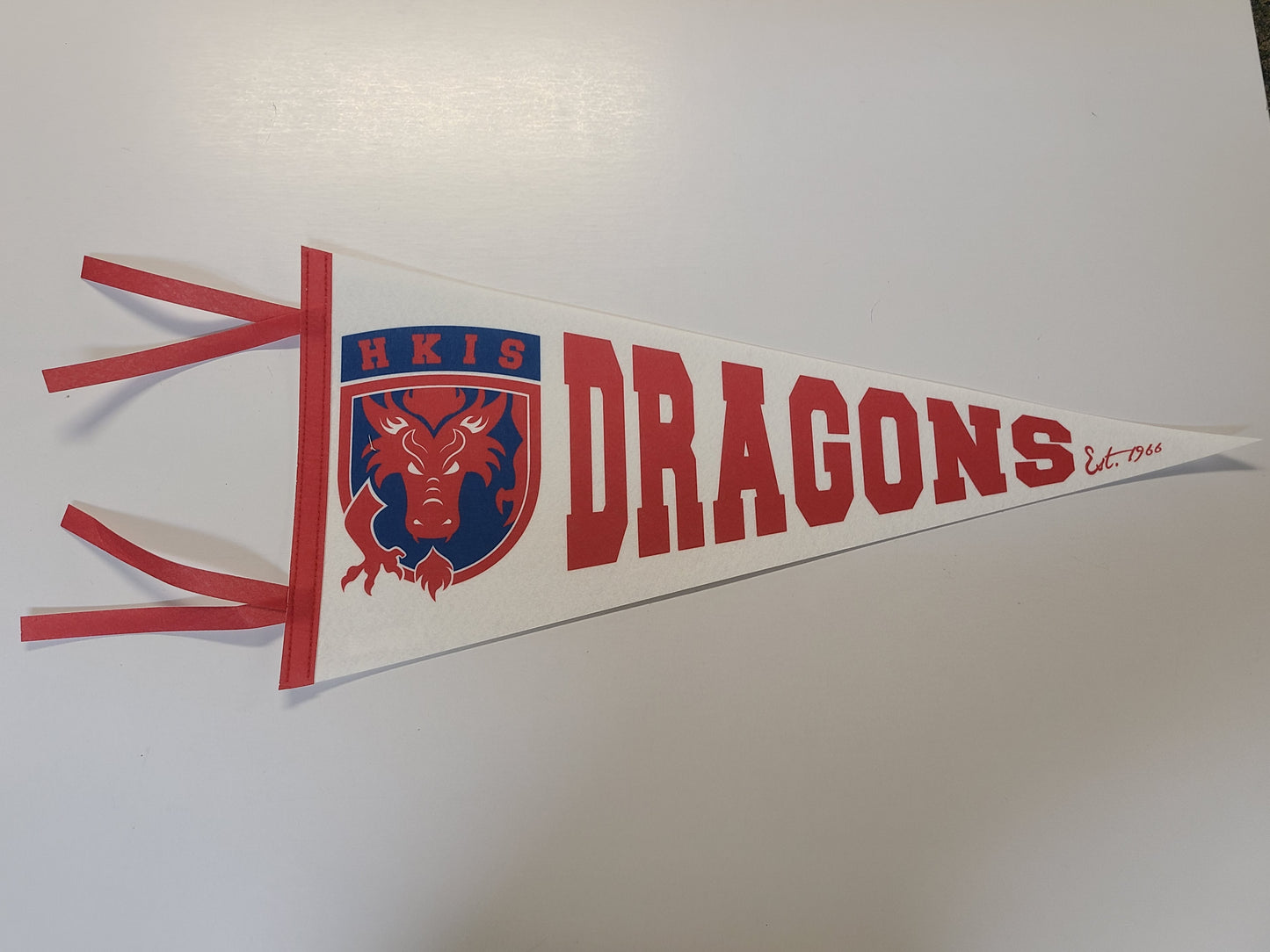 HKIS Pennant NEW (Red/Blue Print)